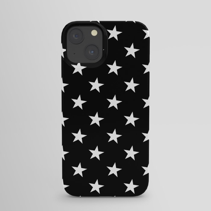 Little Stars (White & Black Pattern) iPhone Case