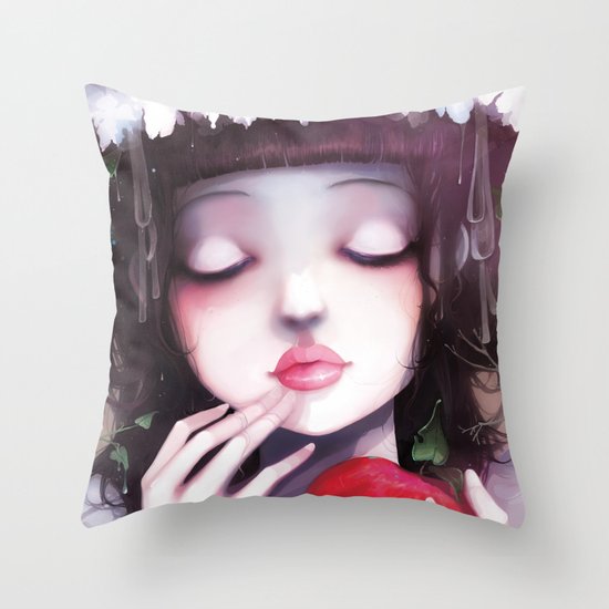 Snow white Throw Pillow