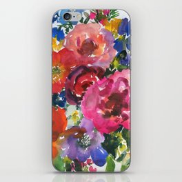 colorful bouquet: roses iPhone Skin