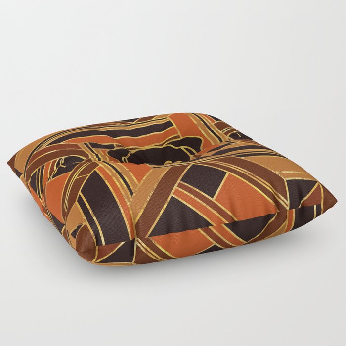 Art Deco Rottweiler dog Floor Pillow