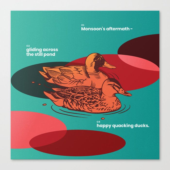 Pair of Ducks | Reflections of Joy Canvas Print