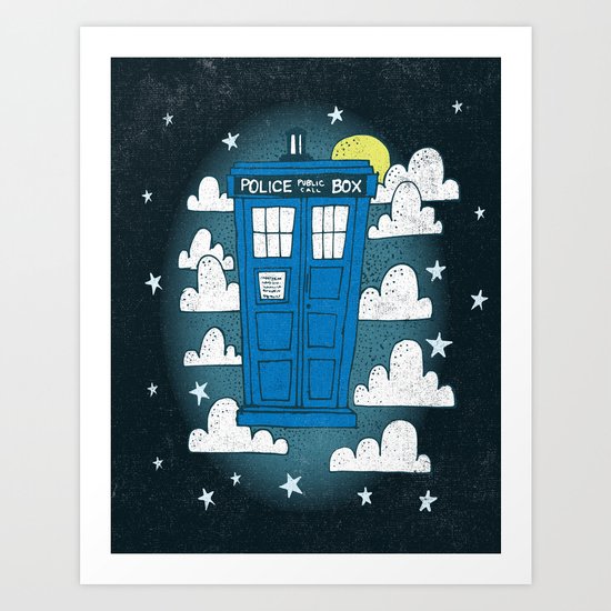 blue box Art Print