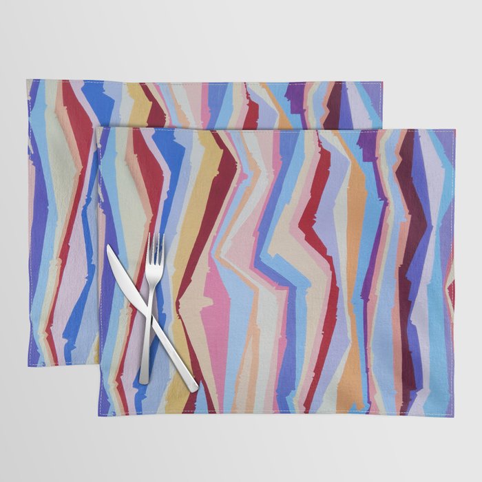 Jazzy Music Abstract Placemat