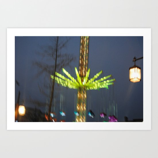 Lost my mind in streets of neon. Art Print