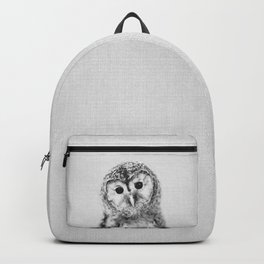 Baby Owl - Black & White Backpack
