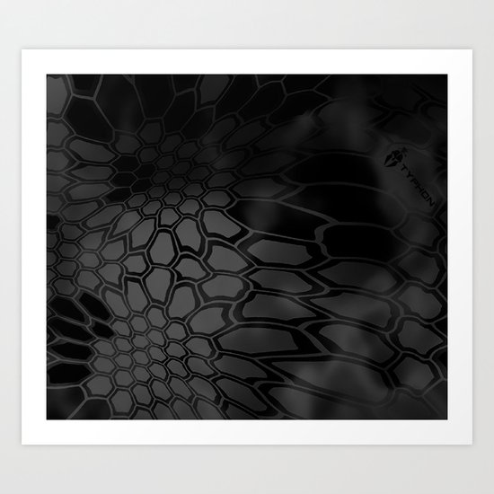 Typhon Camouflage Pattern Art Print