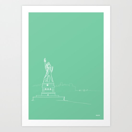 New York by Friztin Art Print