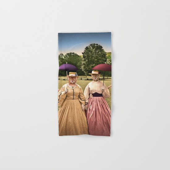 Two Pretty Kitties: Out for a Stroll Hand & Bath Towel