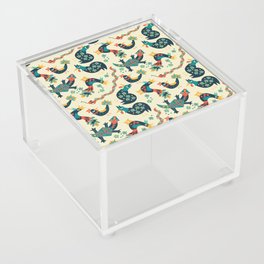 African Birds and Reptiles Pattern Acrylic Box