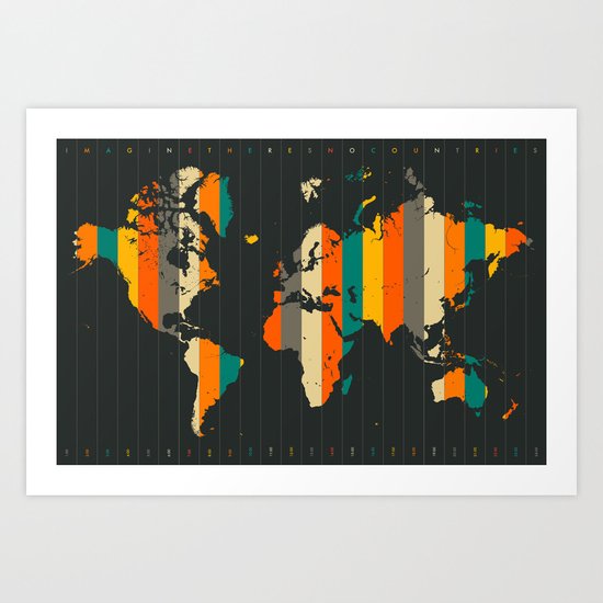 WORLD MAP Art Print