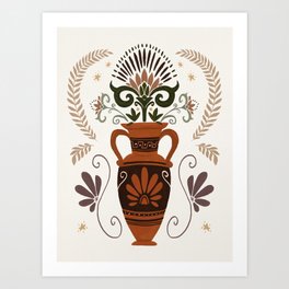 Ornate Greek Vase Art Print