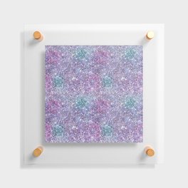 Glam Iridescent Purple Glitter Floating Acrylic Print