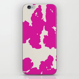 Retro 70s Hot Pink Animal Print  iPhone Skin