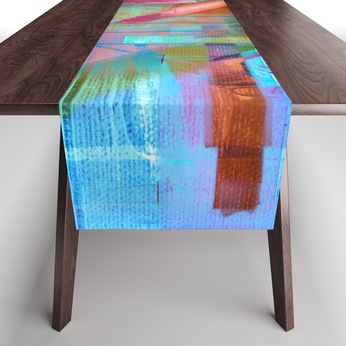 Modern Abstract Painting Table Runner