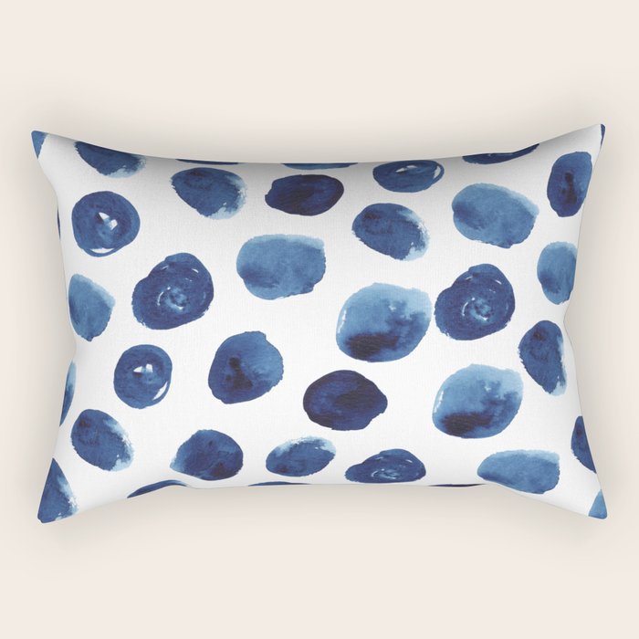 India blue paint, ink spots, design, watercolor brush, dots, cell