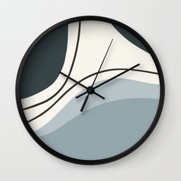 Seascapes IV // Abstract Minimal Wall Clock