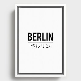 Berlin City Framed Canvas