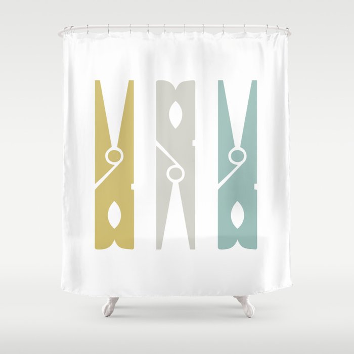 turquoise and gold shower curtain