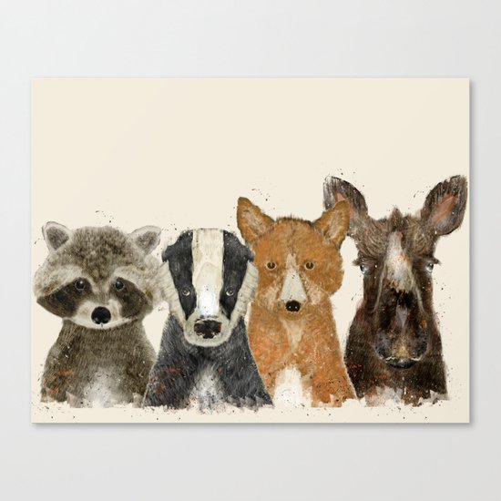 forest friends Canvas Print