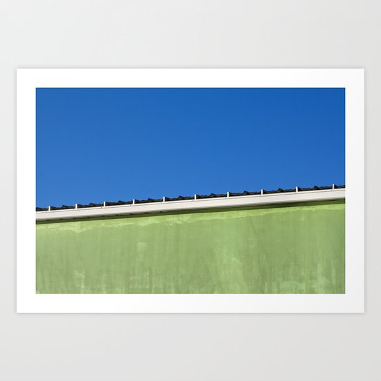 Lime Sky Art Print