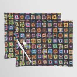 Crochet Granny Squares // Bright Placemat