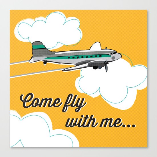 Come fly with me... Canvas Print