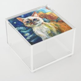 Van Gogh cat Acrylic Box
