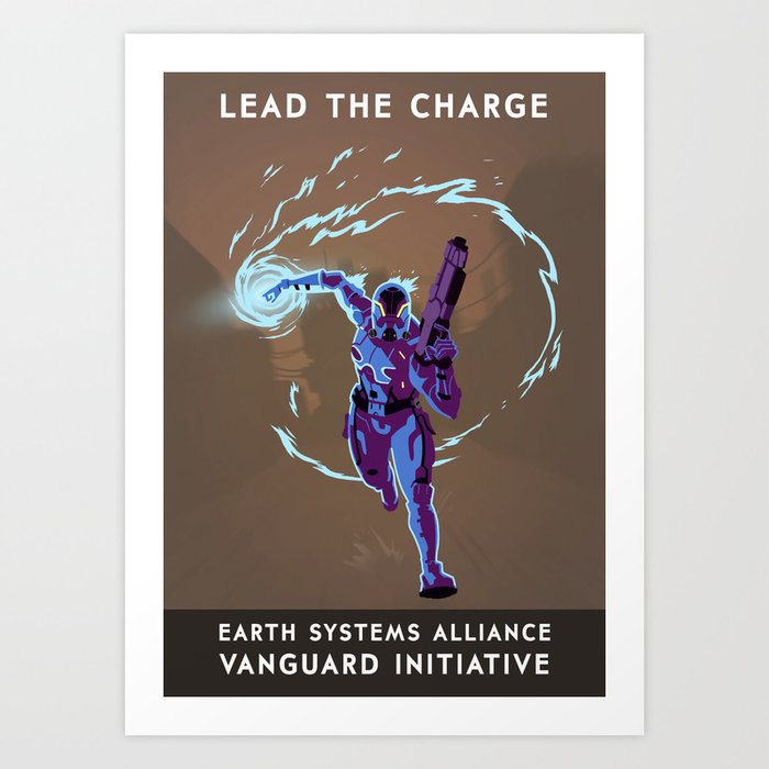 Mass Effect 3- Vanguard Propaganda Art Print