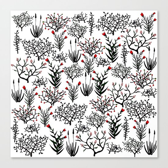 Black Nature Canvas Print