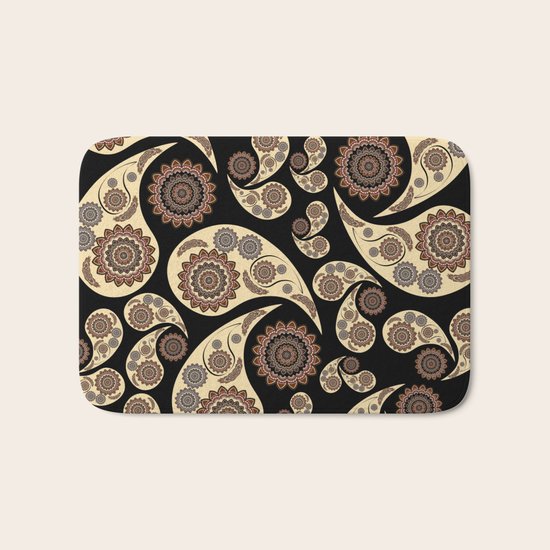 Paisley Pattern Bath Mat