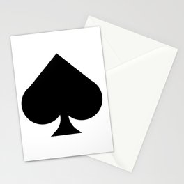 Spades (Card symbols) Stationery Card