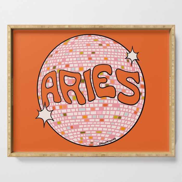 Aries Disco Ball Serving Tray