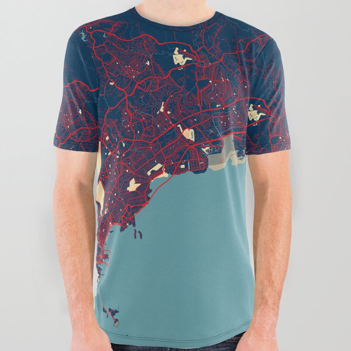 Panama City Map - Hope All Over Graphic Tee