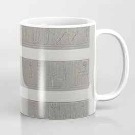 Pl.64 - Frieze under the north gallery, Edfu, Print from Description de l'Egypte (1809) Coffee Mug