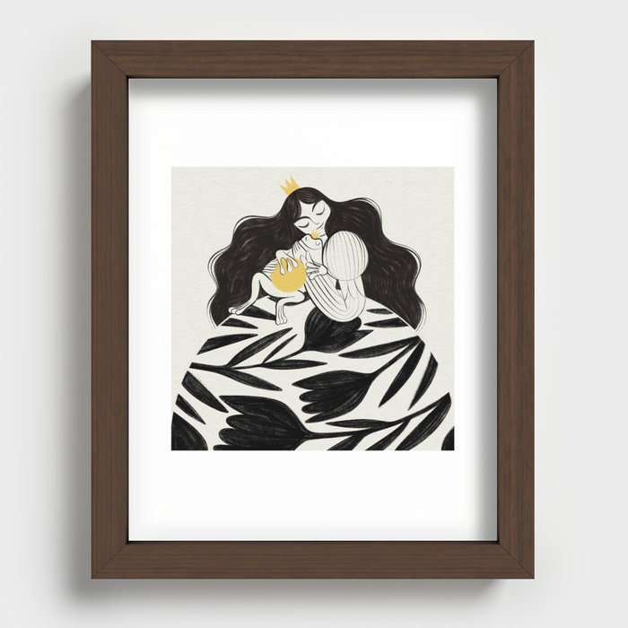 Princess and the frog Recessed Framed Print