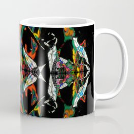 Abstract beautiful ornament on black background Coffee Mug