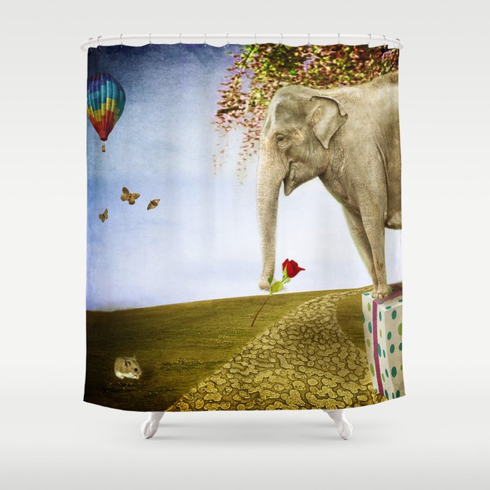 Good Things Don't Always Come in Small Packages Shower Curtain