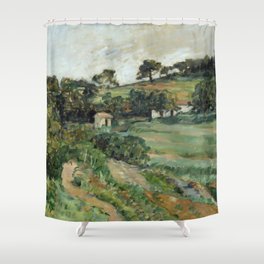 Paul Cezanne "Landscape", c.1879 Shower Curtain