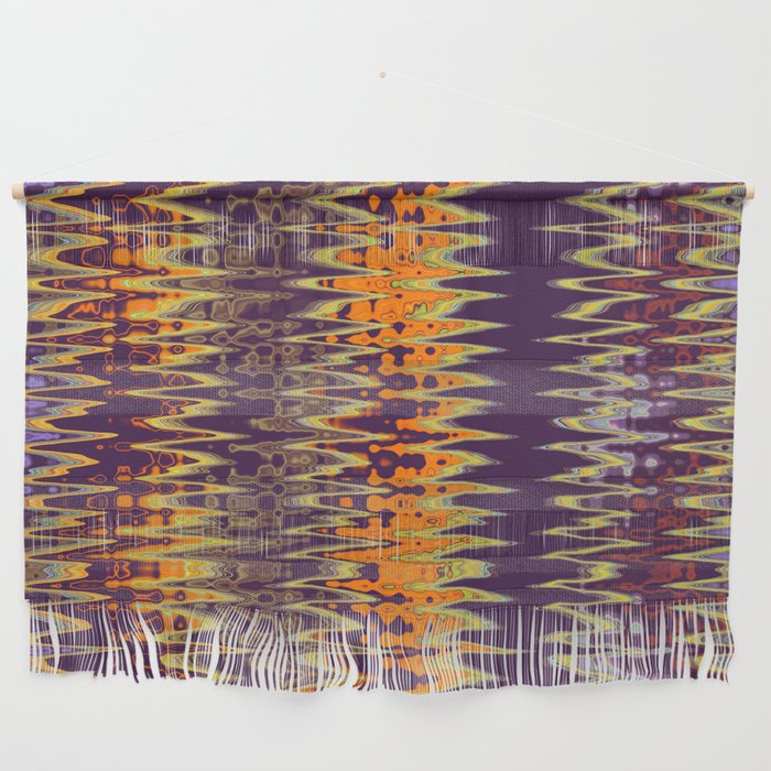 Earth Tones Zigzag Pattern Wall Hanging