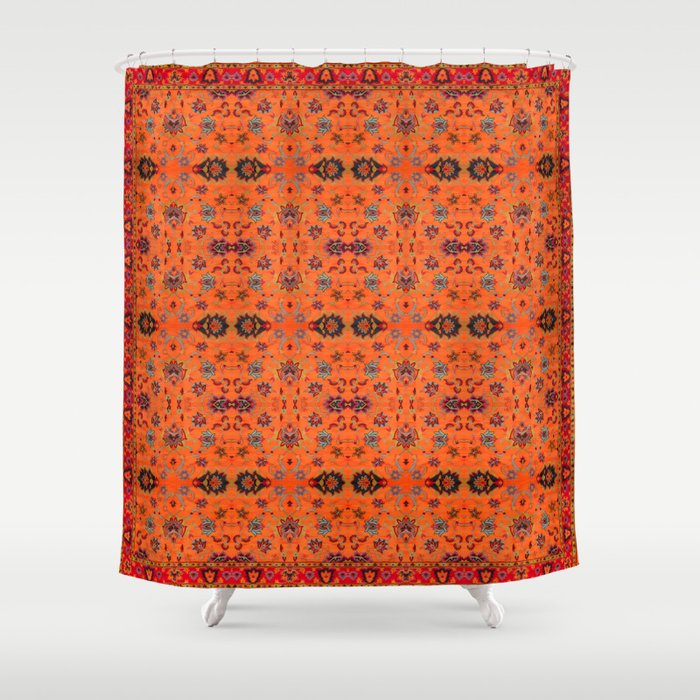 Sunset Serenade: Artistic Heritage in Moroccan Bohemian Bliss Shower Curtain