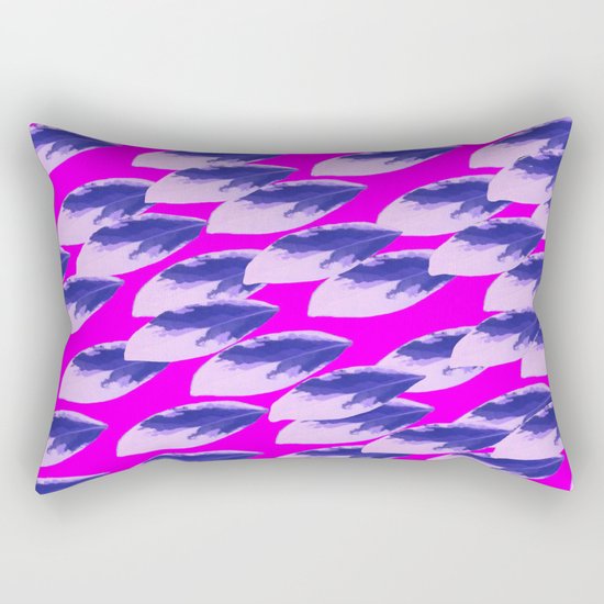 When All of the Leaves Burned Blue Rectangular Pillow