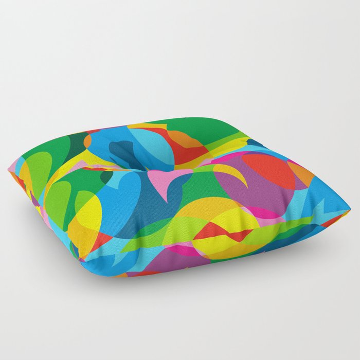 Full Color Abstrackt Artwork Floor Pillow