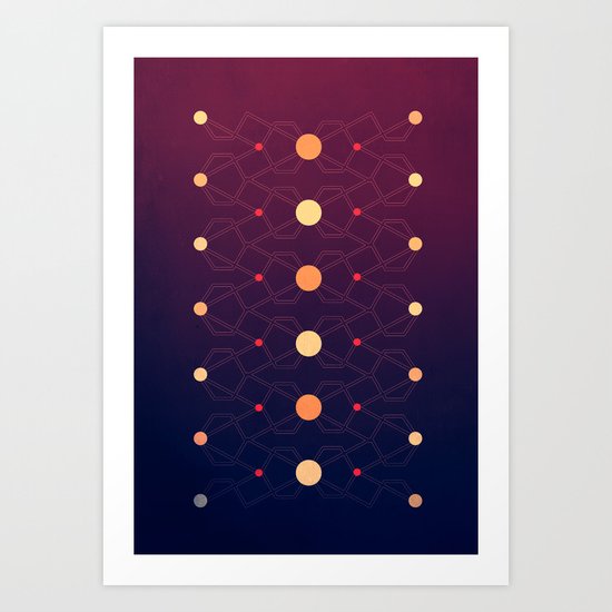 Connecting the dots Art Print