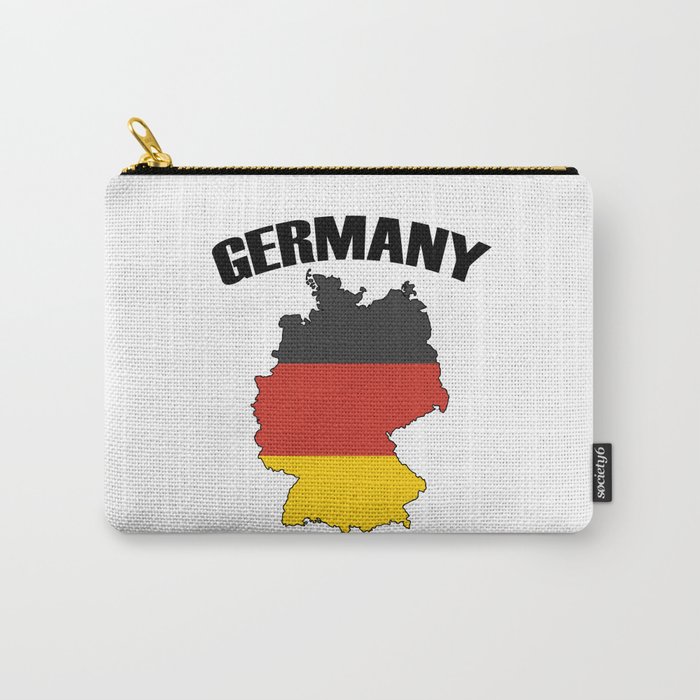 Germany Map - Deutschland Flag Travel Carry-All Pouch