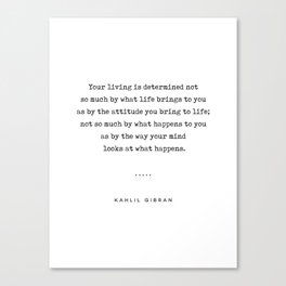 Kahlil Gibran Quote 04 - Typewriter Quote - Minimal, Modern, Classy, Sophisticated Art Prints Canvas Print