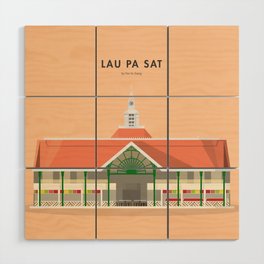 Lau Pa Sat, Singapore [Building Singapore] Wood Wall Art