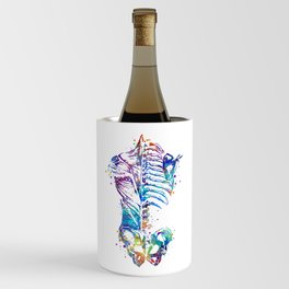 Human Back With Muscles And Bones Physiologist Gift Wine Chiller
