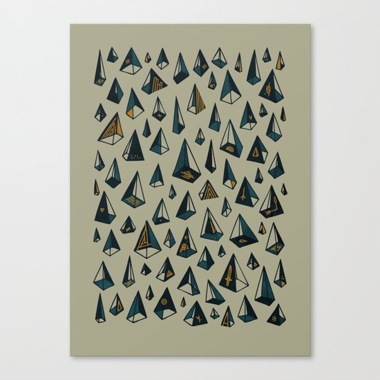 Triangles Are My Favorite Shape Canvas Print