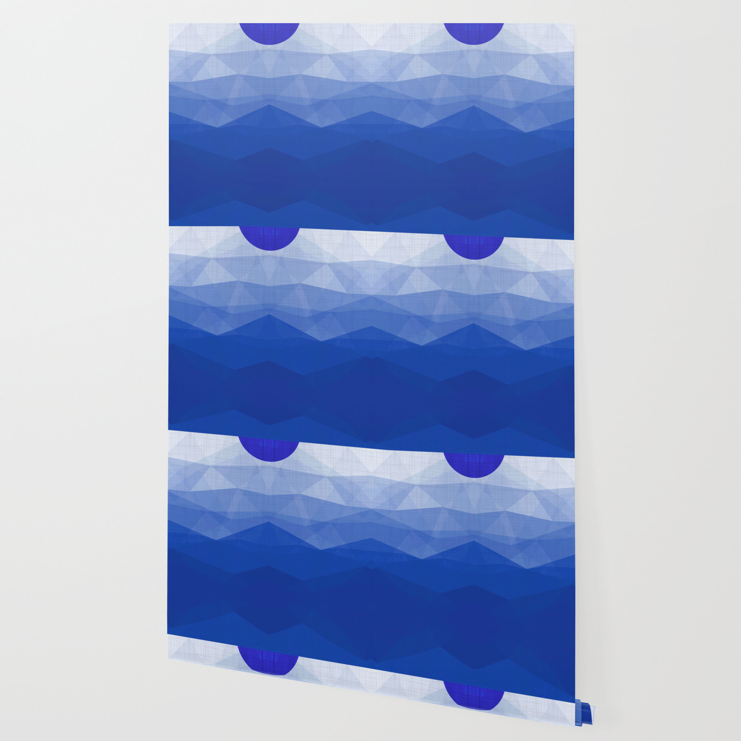 Lapis Lazuli Ocean Minimal Geometry Wallpaper By Anutu Society6