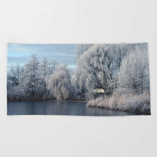 Winter Wonderland Netherlands #1 Beach Towel